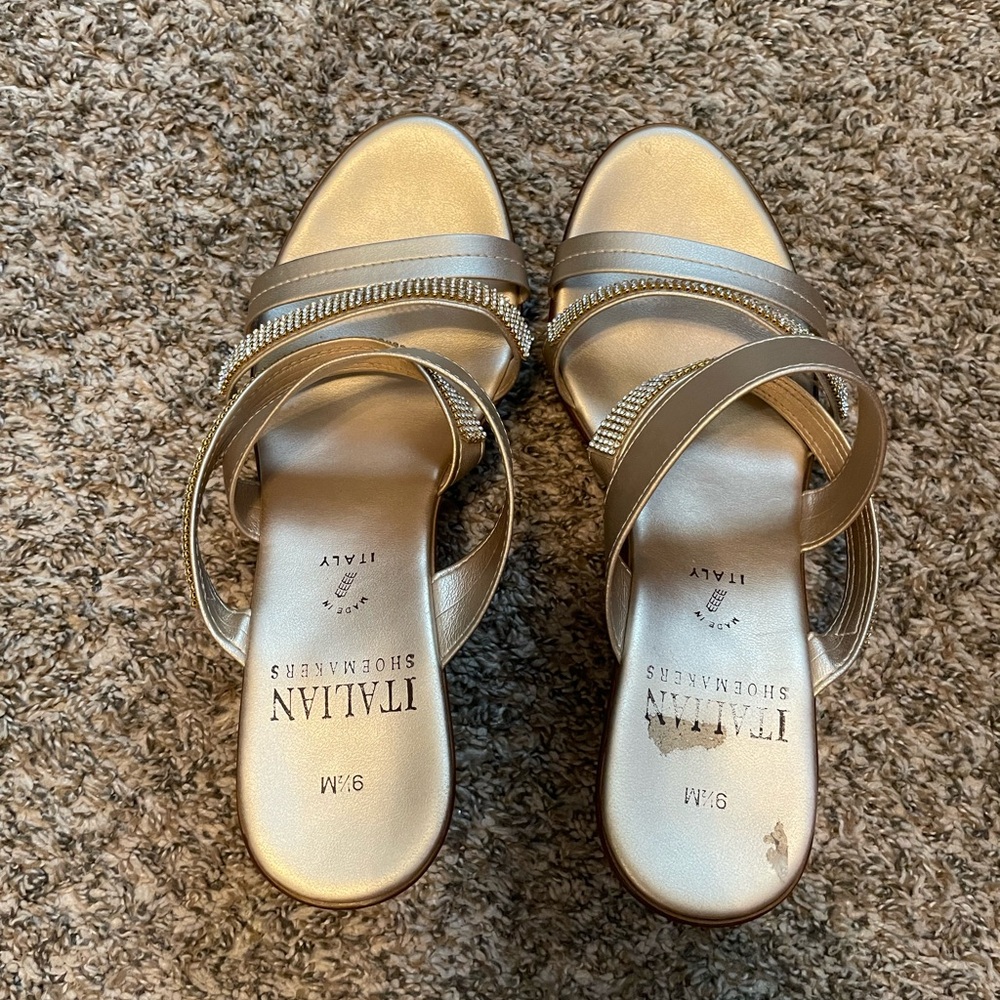 Just small for my foot they were my great grandmas they seem need on the bottoms
